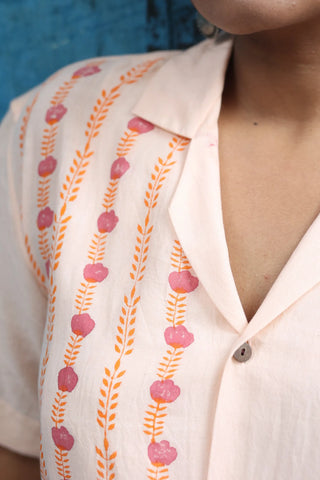 Peached Out Handloom Organic Cotton Shirt