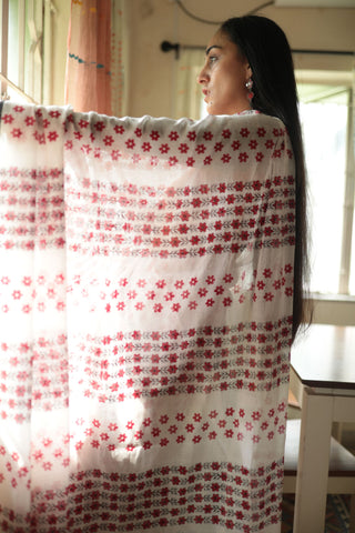 Romancing Spring Handloom Organic Cotton Saree